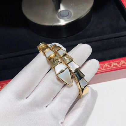 [Vintora]SERPENTI BRACELET MOP GOLD