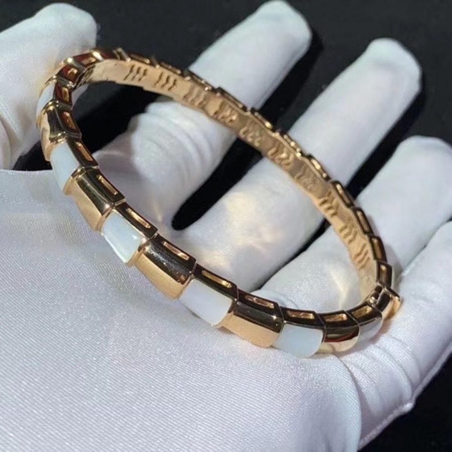 [Vintora]SERPENTI BRACELET PINK GOLD MOP