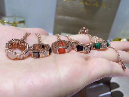 [Vintora]SERPENTI PEDANT DIAMOND NECKLACE