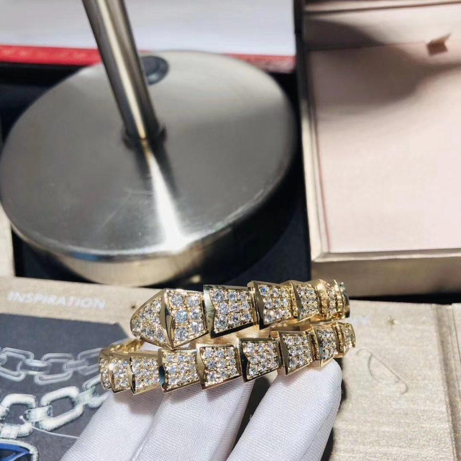 [Vintora]SERPENTI BRACELET 8MM GOLD DIAMOND