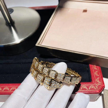 [Vintora]SERPENTI BRACELET 8MM GOLD DIAMOND