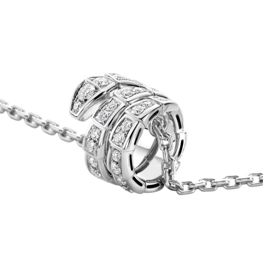 [Vintora]SERPENTI  NECKLACE DOUBLE RING DIAMOND