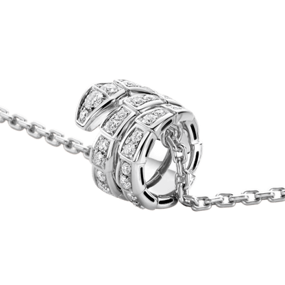 [Vintora]SERPENTI  NECKLACE DOUBLE RING DIAMOND