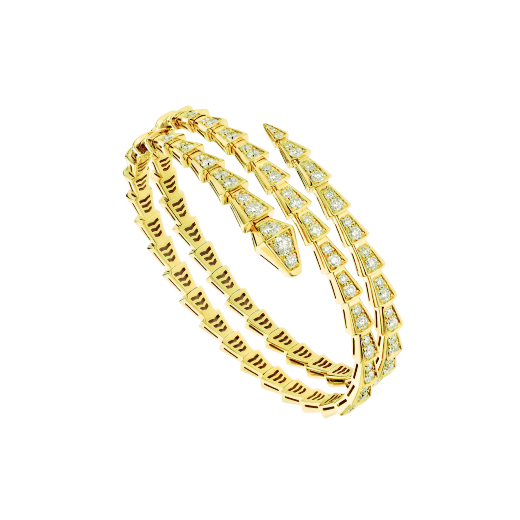 [Vintora]SERPENTI BRACELET GOLD DIAMOND DOUBLE ROW