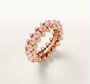 [Vintora]CLASH ELEGANT ROSE GOLD RING FEATURING NATURAL AGATE