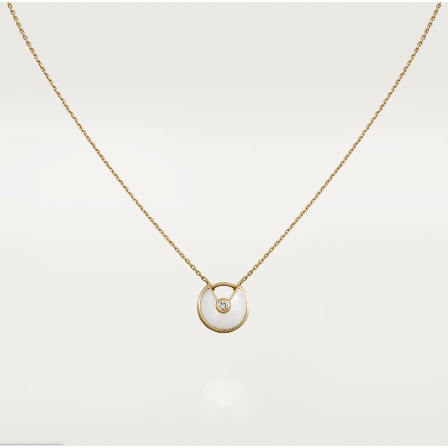 [Vintora]AMULETTE ROSE GOLD MOP NECKLACE