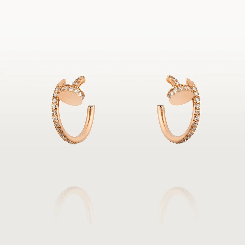 [Vintora]JUSTE EARRINGS 12.75MM PINK GOLD DIAMOND