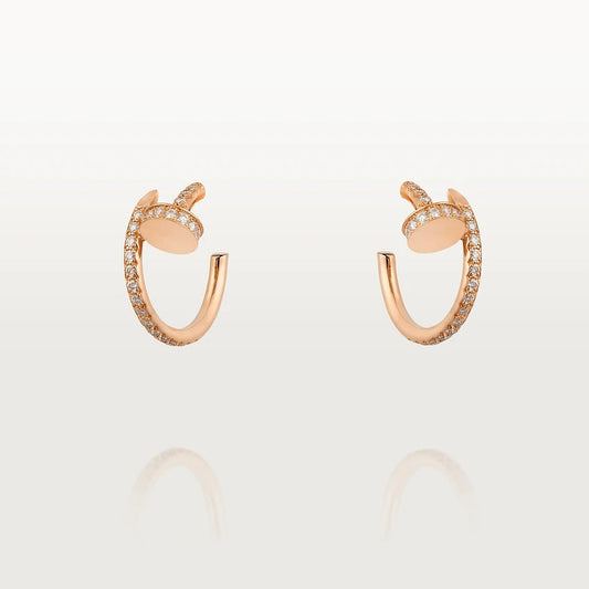 [Vintora]JUSTE EARRINGS 12.75MM PINK GOLD DIAMOND