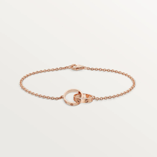 [Vintora]LOVE BRACELET DOUBLE RING