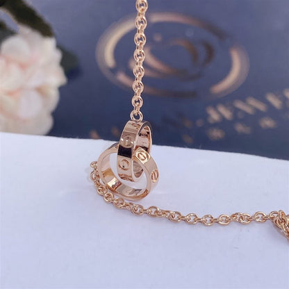 [Vintora]LOVE BRACELET DOUBLE RING