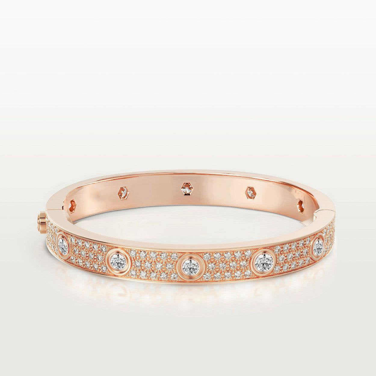 [Vintora]LOVE BRACELET 6.1MM DIAMOND-PAVED 10 BIG DIAMONDS