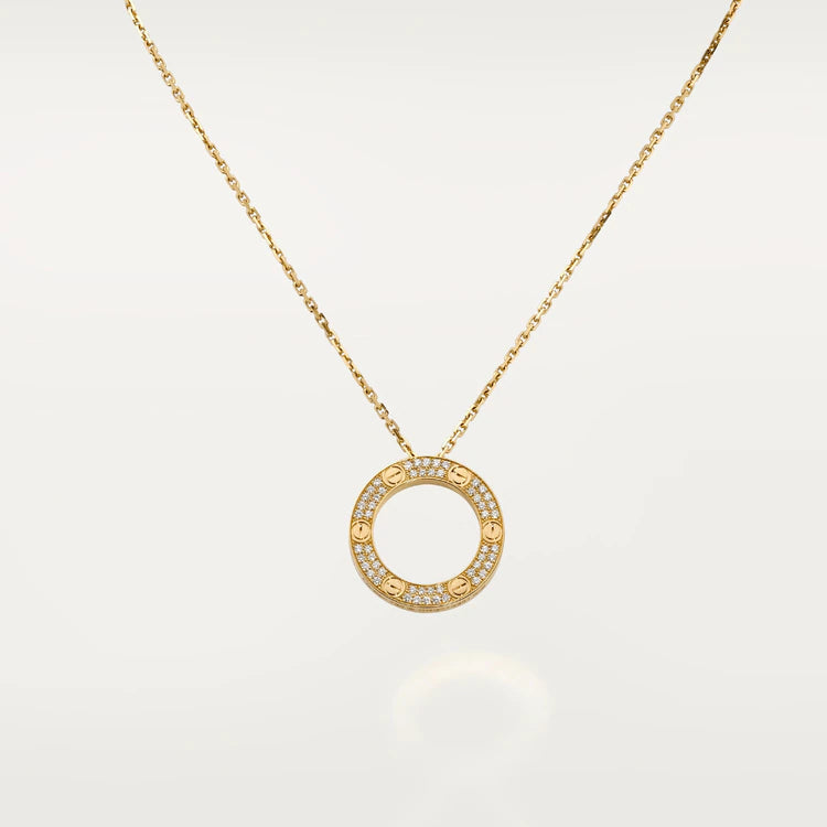 [Vintora]LOVE NECKLACE ADJUSTABLE ROSE GOLD