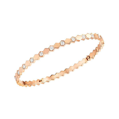 [Vintora]BEE LOVE PINK GOLD DIAMOND BRACELET