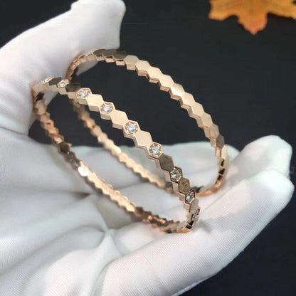 [Vintora]BEE LOVE PINK GOLD DIAMOND BRACELET