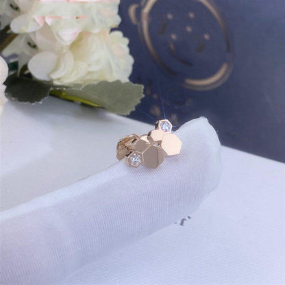 [Vintora]BEE LOVE PINK GOLD DIAMOND EARRINGS