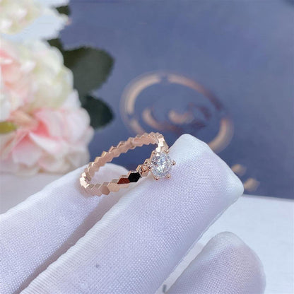 [Vintora]BEE LOVE RING PINK GOLD 1 DIAMOND