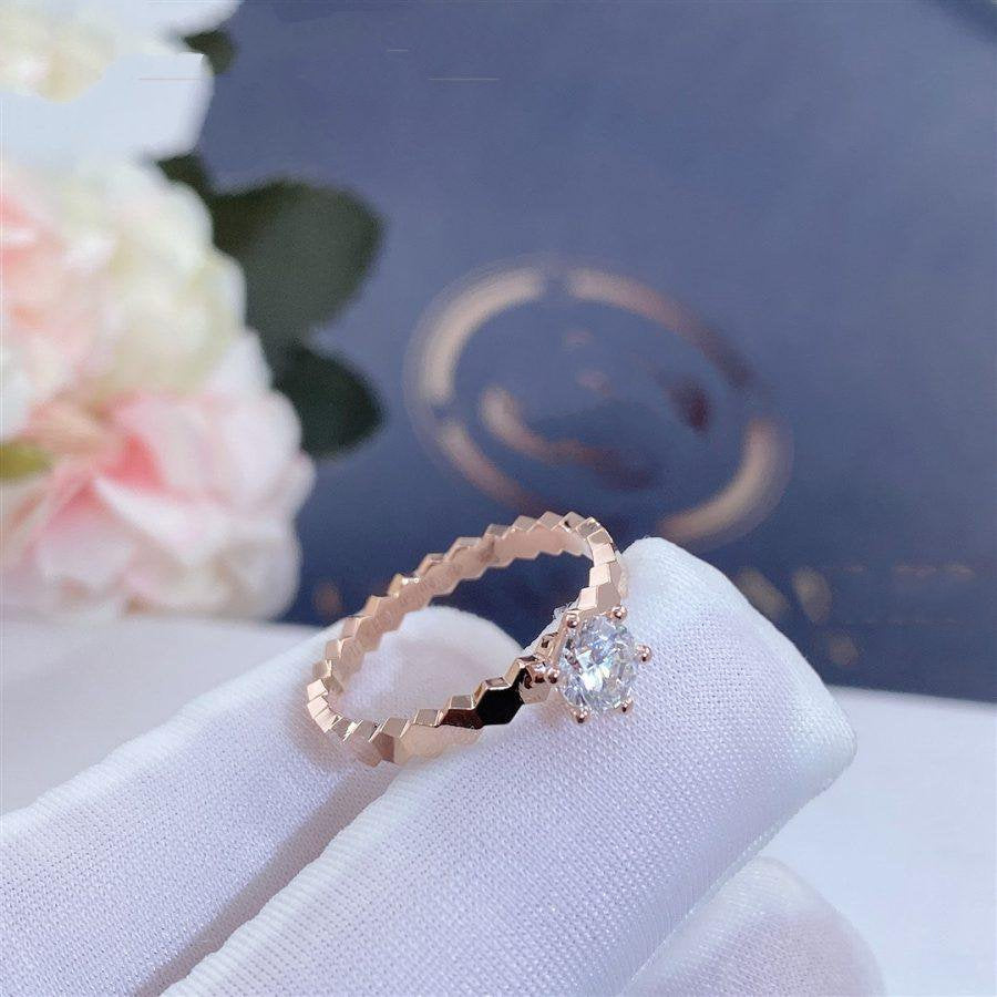 [Vintora]BEE LOVE RING PINK GOLD 1 DIAMOND