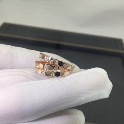 [Vintora]BEE LOVE RING PINK GOLD DIAMOND