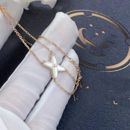 [Vintora]JEUX BRACELET WHITE MOP PINK GOLD 1 DIAMOND