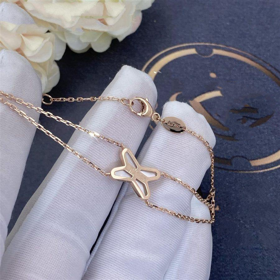 [Vintora]JEUX BRACELET WHITE MOP PINK GOLD 1 DIAMOND