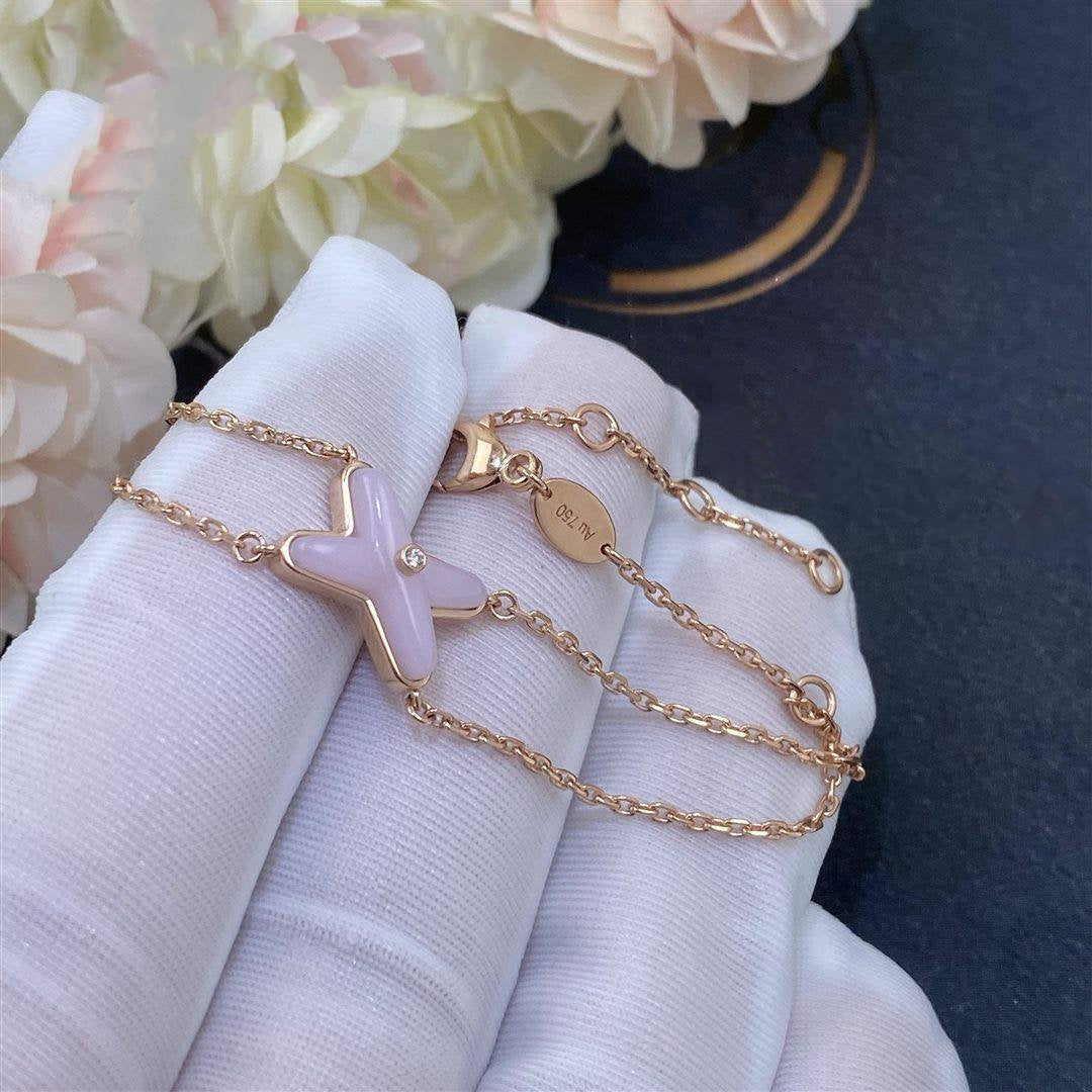 [Vintora]JEUX BRACELET PINK MOP PINK GOLD 1 DIAMOND