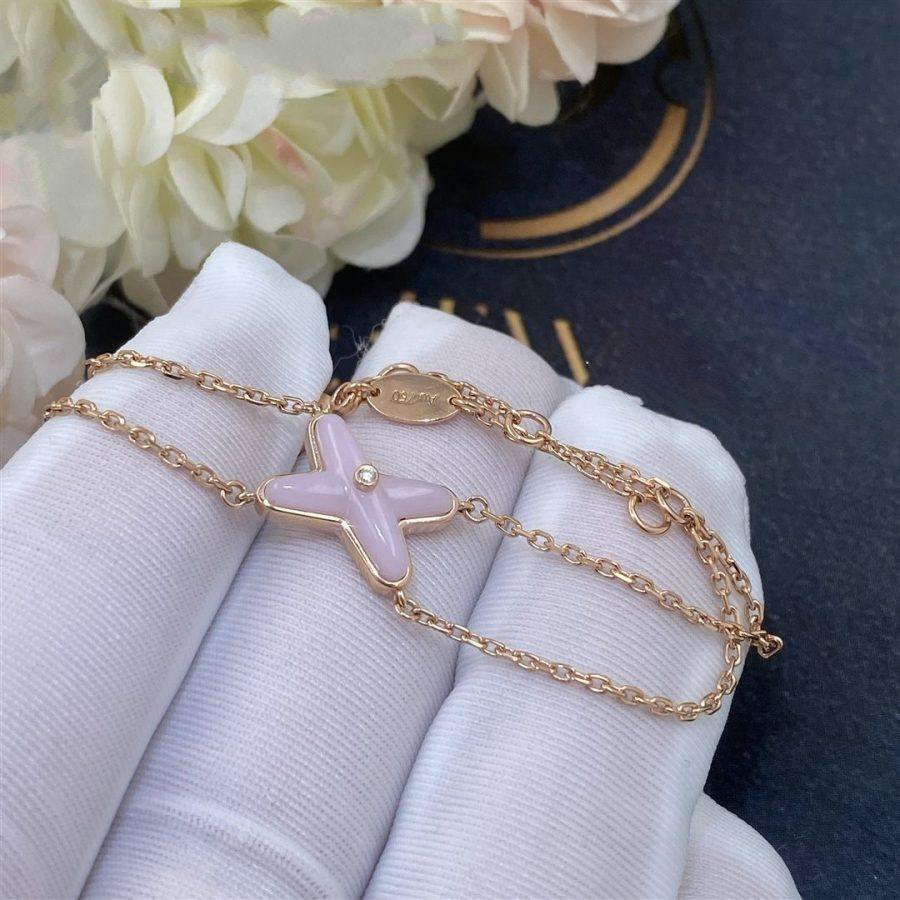 [Vintora]JEUX BRACELET PINK MOP PINK GOLD 1 DIAMOND