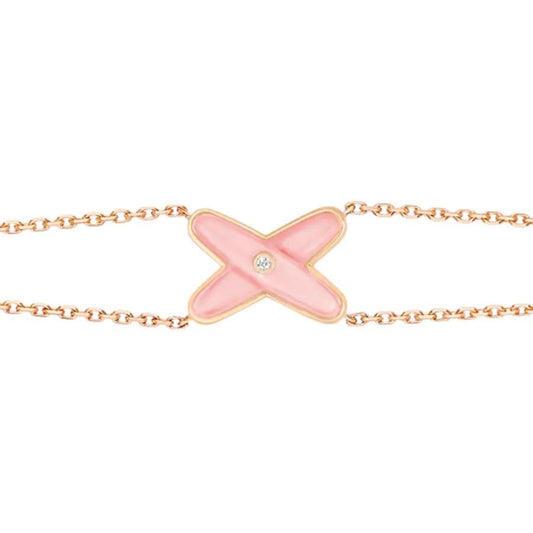[Vintora]JEUX BRACELET PINK MOP PINK GOLD 1 DIAMOND