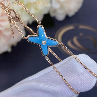 [Vintora]JEUX BRACELET TURQUOISE PINK GOLD 1 DIAMOND