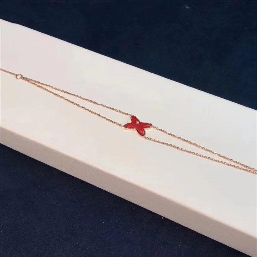 [Vintora]JEUX BRACELET CARNELIAN PINK GOLD 1 DIAMOND