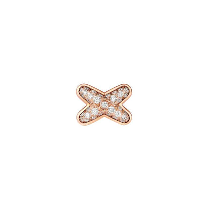 [Vintora]JEUX DE PINK GOLD DIAMOND EARRINGS