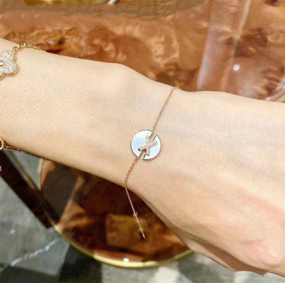 [Vintora]JEUX DE BRACELET MOP PINK GOLD DIAMONDS