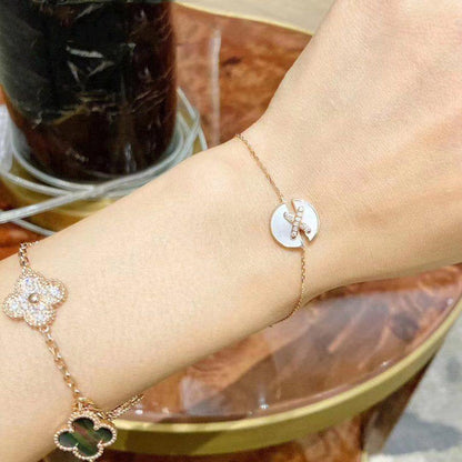 [Vintora]JEUX DE BRACELET MOP PINK GOLD DIAMONDS