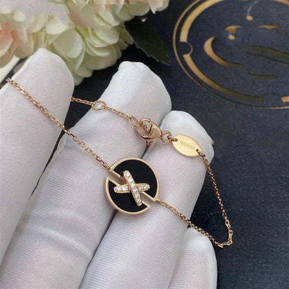 [Vintora]JEUX DE BRACELET ONYX PINK GOLD DIAMOND