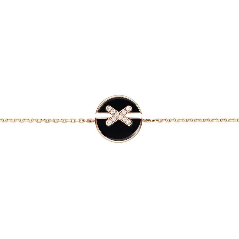 [Vintora]JEUX DE BRACELET ONYX PINK GOLD DIAMOND
