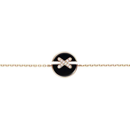 [Vintora]JEUX DE BRACELET ONYX PINK GOLD DIAMOND