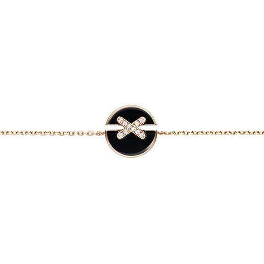 [Vintora]JEUX DE BRACELET ONYX PINK GOLD DIAMOND