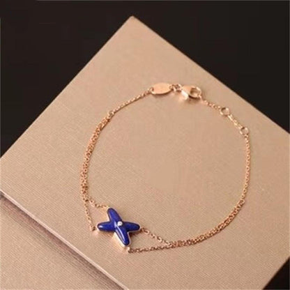 [Vintora]Hollow Design Four-Leaf Clover Flower Shape Ring