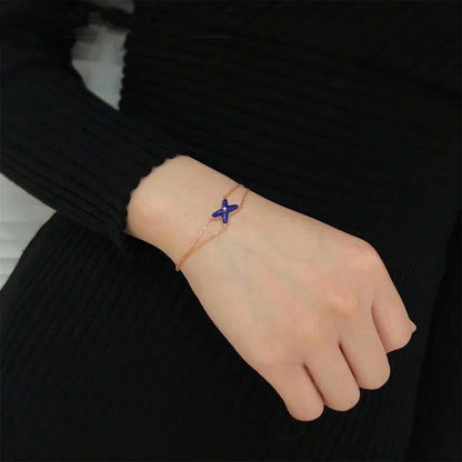 [Vintora]Hollow Design Four-Leaf Clover Flower Shape Ring
