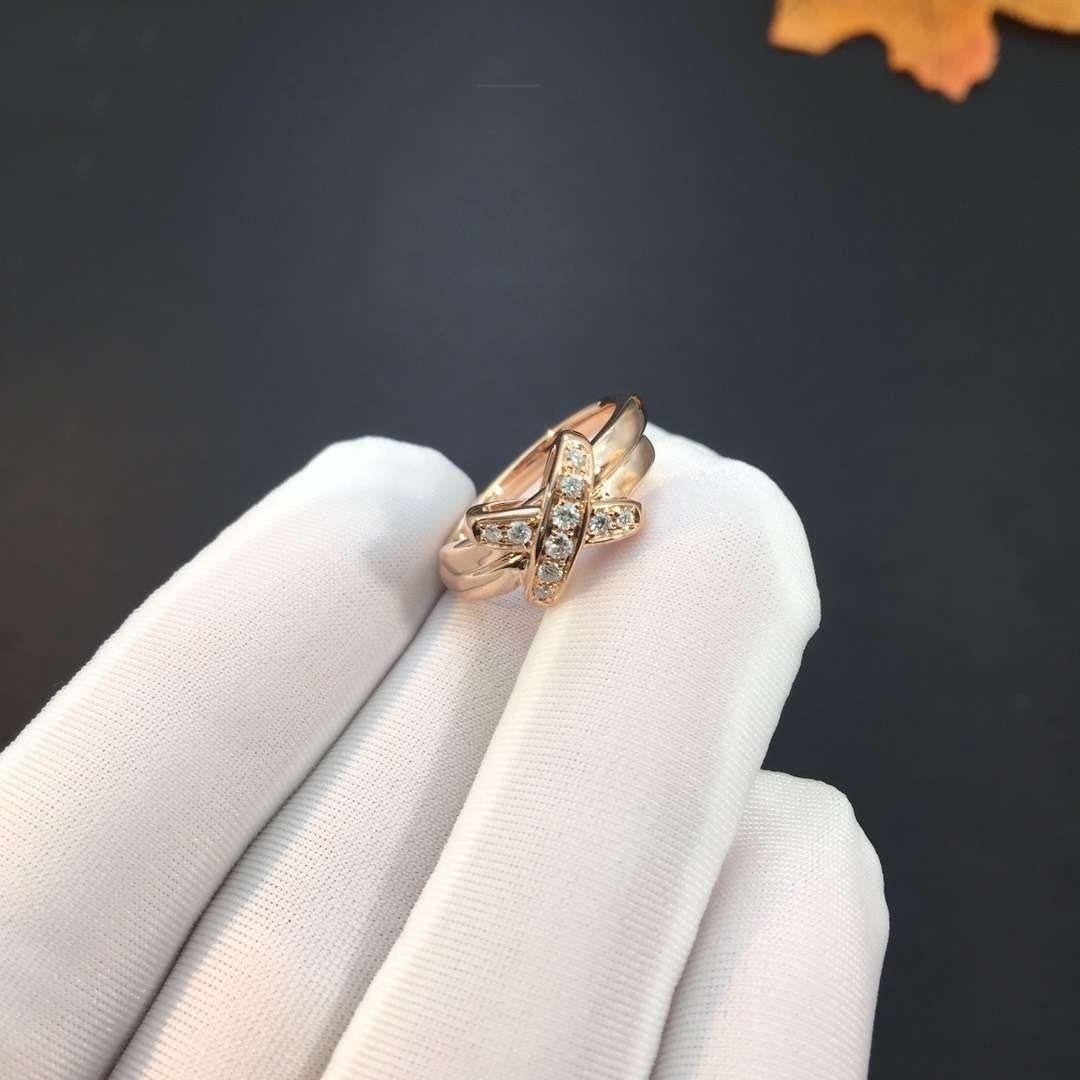 [Vintora]JEUX DE PINK GOLD DIAMOND RING