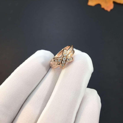 [Vintora]JEUX DE PINK GOLD DIAMOND RING