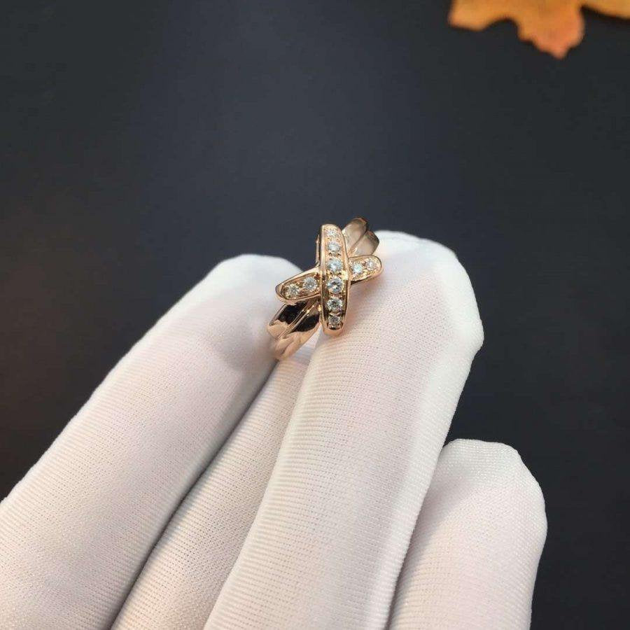 [Vintora]JEUX DE PINK GOLD DIAMOND RING