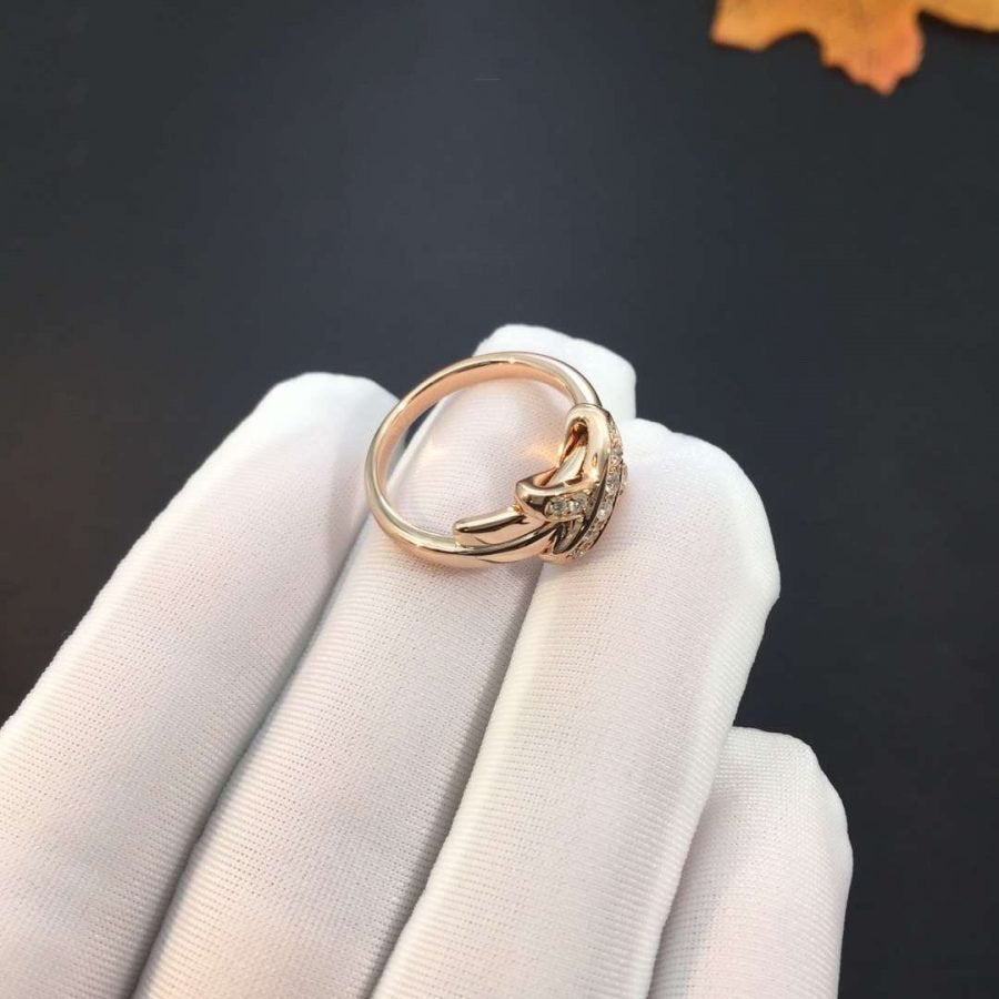 [Vintora]JEUX DE PINK GOLD DIAMOND RING