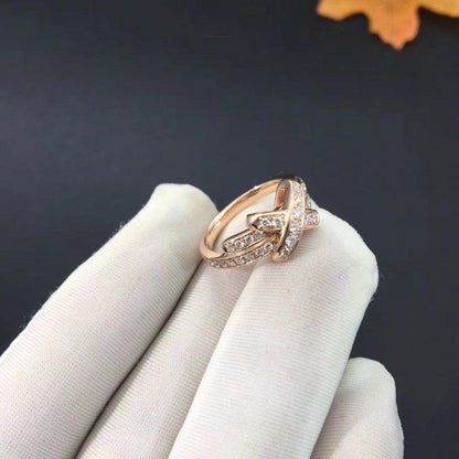 [Vintora]JEUX DE RING PINK GOLD DIAMOND