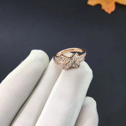 [Vintora]JEUX DE RING PINK GOLD DIAMOND