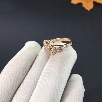 [Vintora]JEUX DE RING PINK GOLD DIAMOND