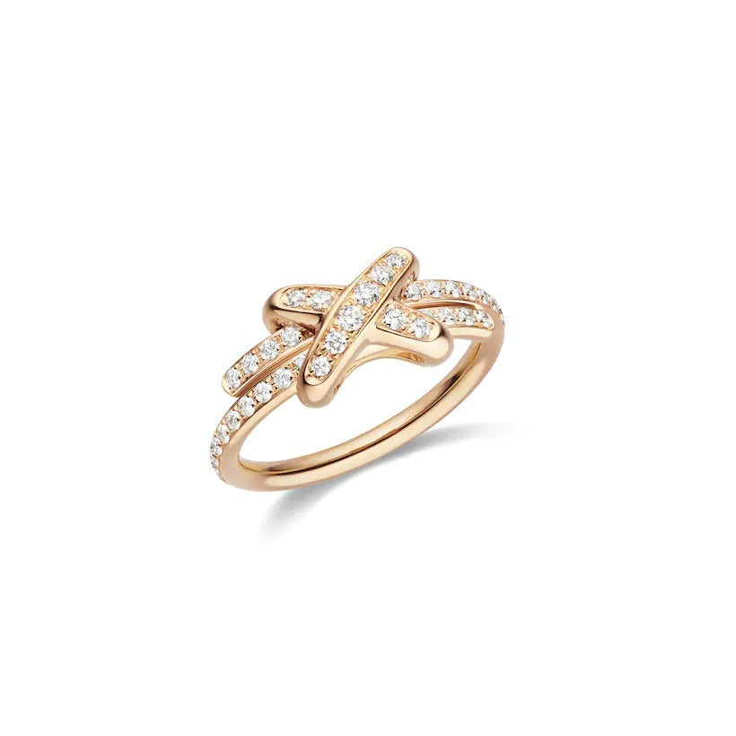 [Vintora]JEUX DE RING PINK GOLD DIAMOND