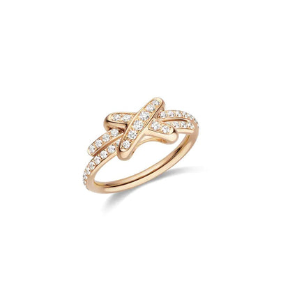 [Vintora]JEUX DE RING PINK GOLD DIAMOND
