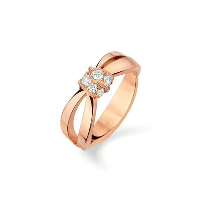 [Vintora]LIENS RING PINK GOLD DIAMOND