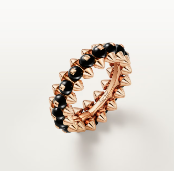 [Vintora]CLASH ELEGANT ROSE GOLD RING FEATURING NATURAL AGATE