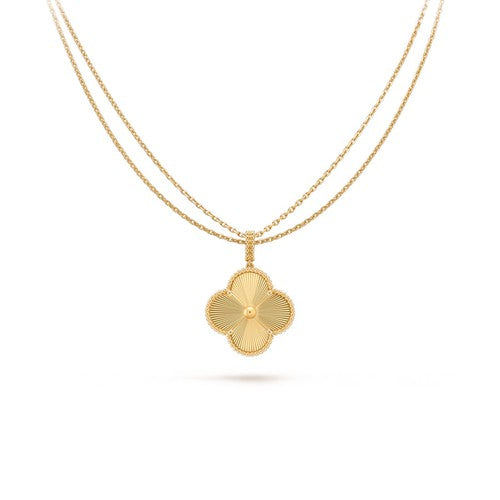 [Vintora]COLLIER PENDENTIF CLOVER 25MM OR